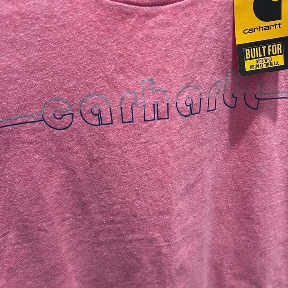 Carhartt Kids(12) Short Sleeve Tee in Pink - Picture 4 of 5